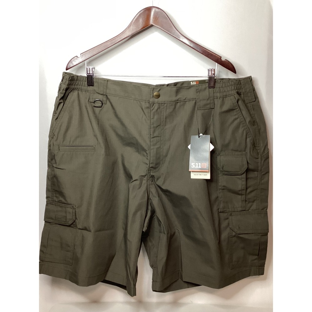 5.11 Tactical Taclite Pro Shorts Mens Size 44 Relaxed‎ Fit Cargo Pockets Olive